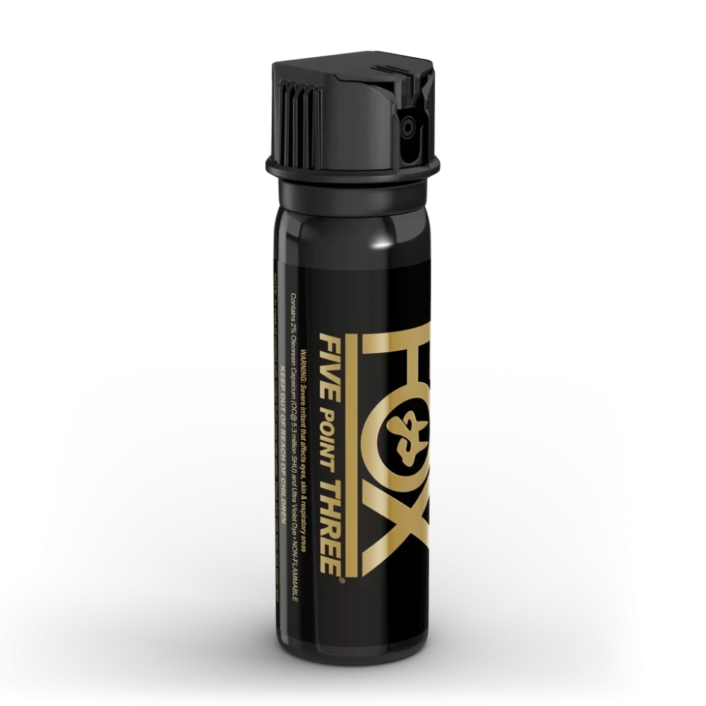 Fox Labs International Five Point Three 3oz., 2% OC, Flip Top, Stream Spray Pattern 32FTSDB - Tactical & Duty Gear